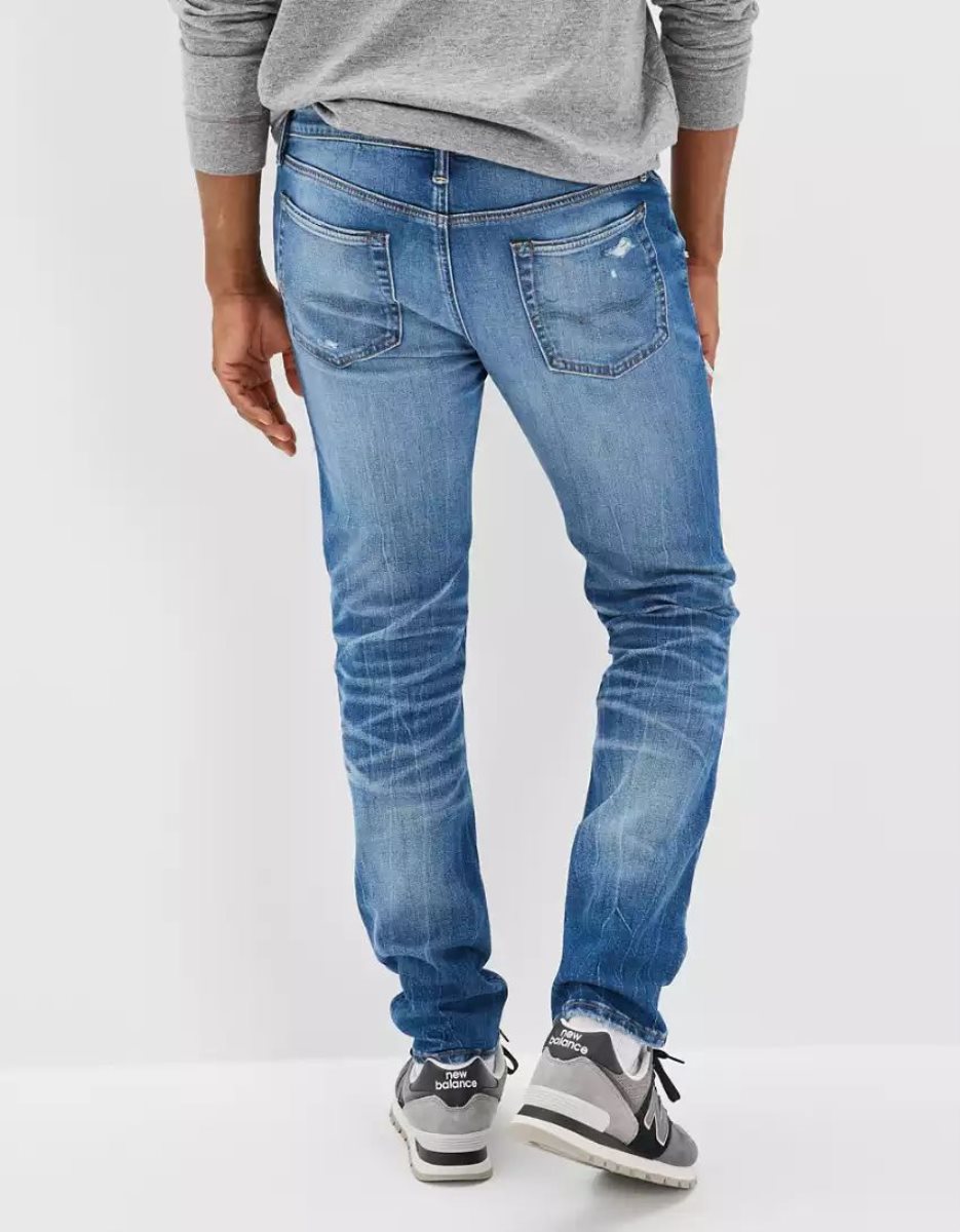 Jean American Eagle AE AirFlexPatched Slim Multicolore Homme | DRE-52095999